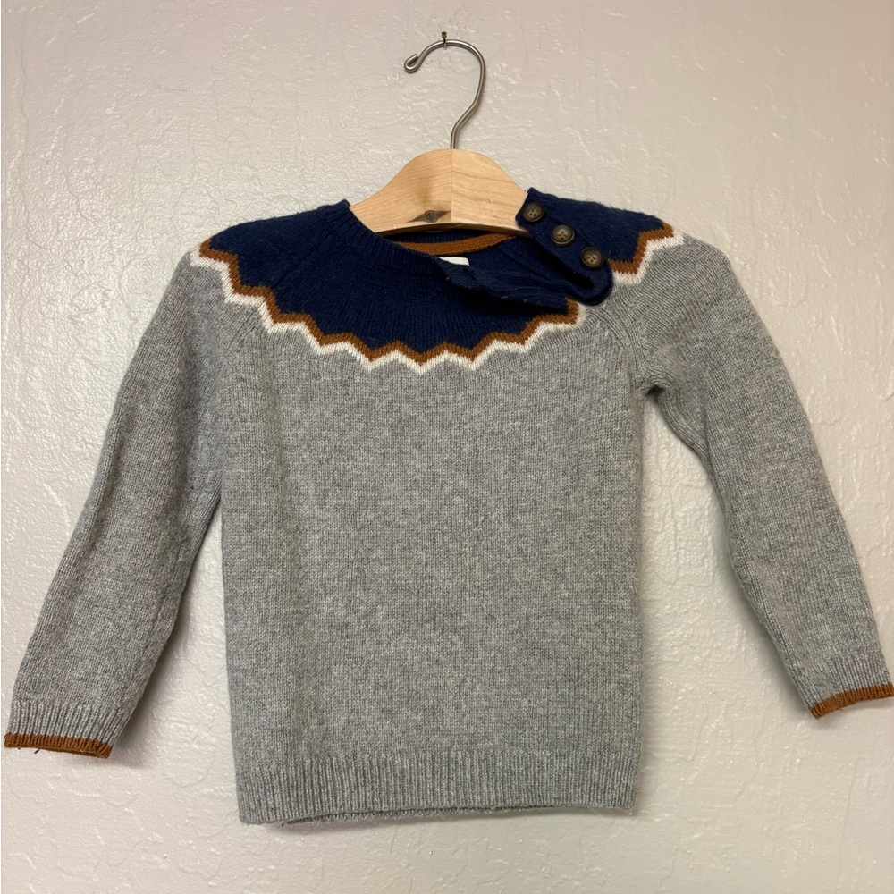 $19 ADD ON baby boden fair isle sweater 2-3Y Zara Hanna Andersson Rylee + Cru